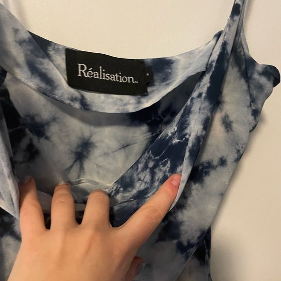 Realisation Par Sky Blue Tie-Dye Mini Dress - Picture 6 of 6